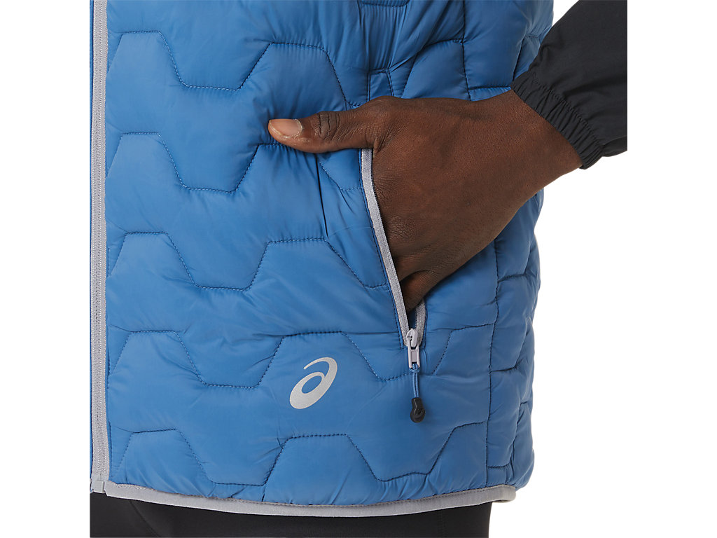 Men's Asics Reverse Ins Vest Jackets AZURE | 2075-NYWUP