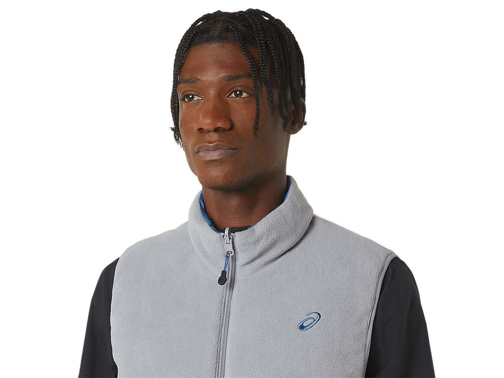 Men's Asics Reverse Ins Vest Jackets AZURE | 2075-NYWUP