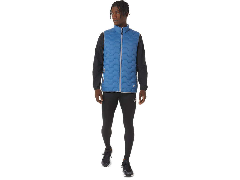 Men's Asics Reverse Ins Vest Jackets AZURE | 2075-NYWUP