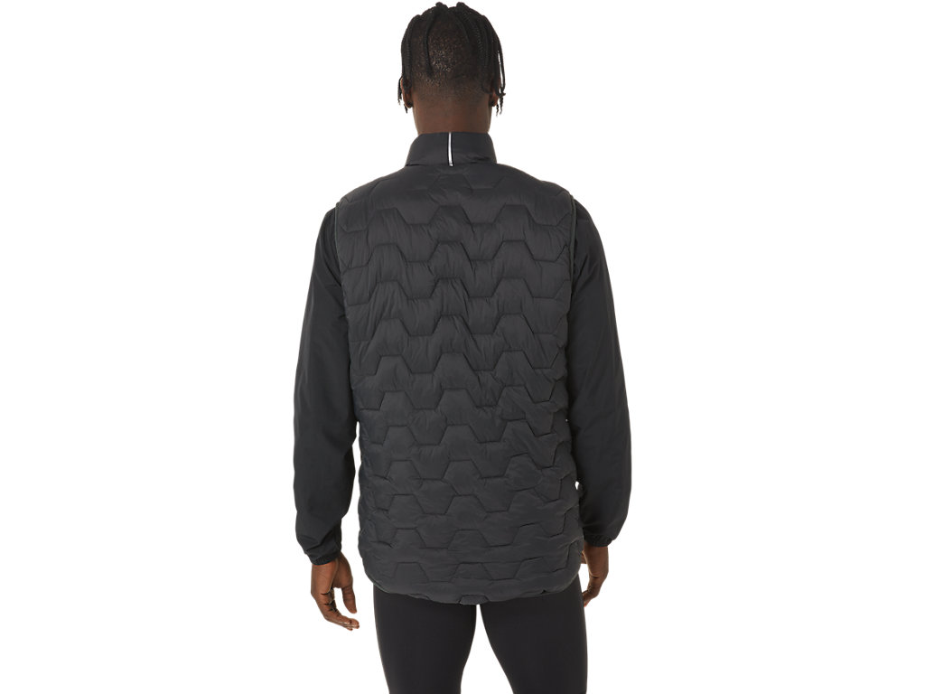 Men's Asics Reverse Ins Vest Jackets Deep Grey | 6297-SDHMO