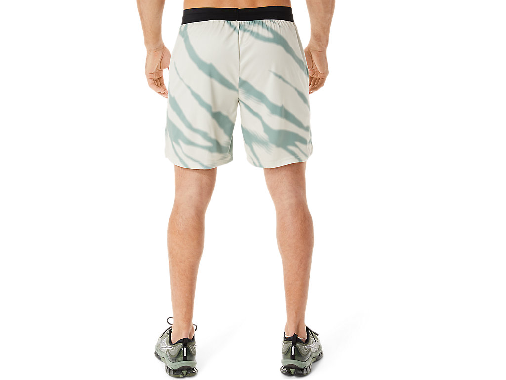 Men's Asics Seasonal All Over Prints Shorts Grey / Grey | 0329-ZXVSA