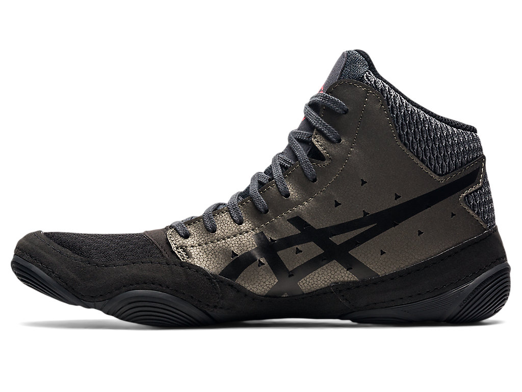 Men's Asics Snapdown 3 Wrestling Shoes Black / Grey | 7932-INZTD