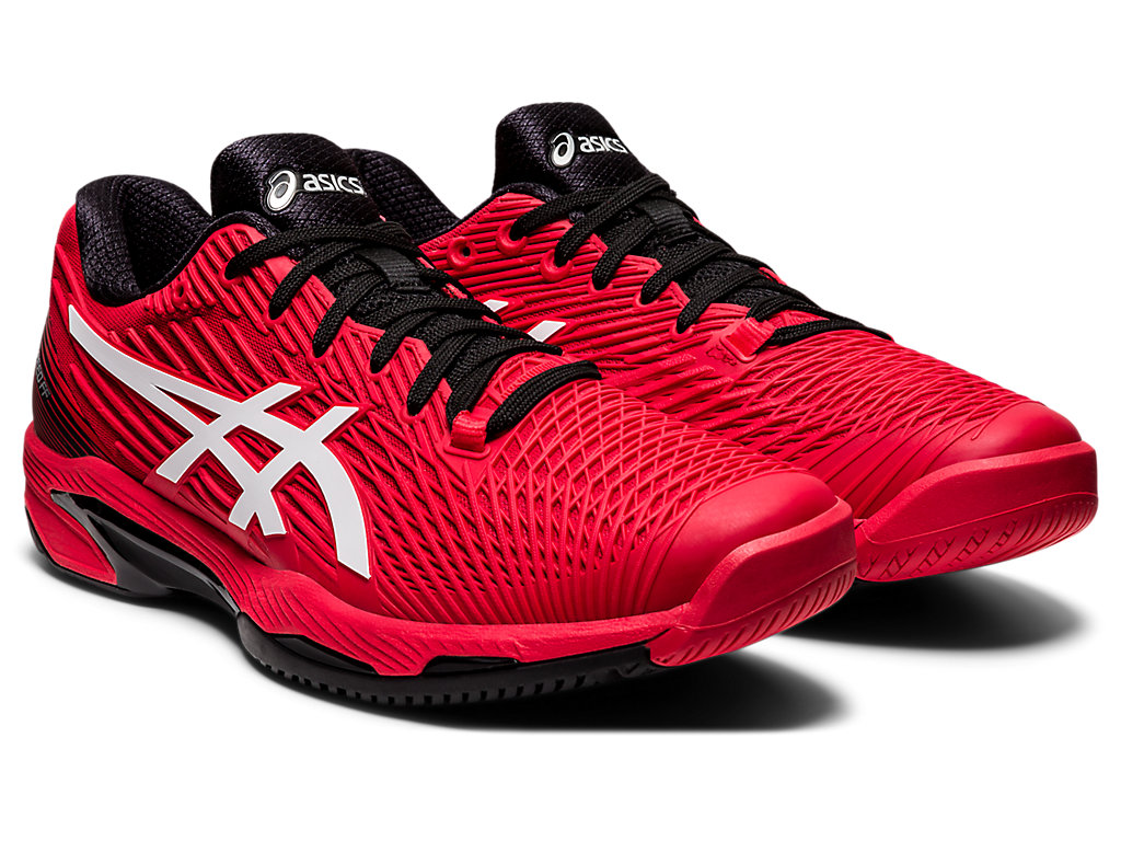 Men's Asics Solution Speed Ff Tennis Shoes Red / White | 4302-MLKRN