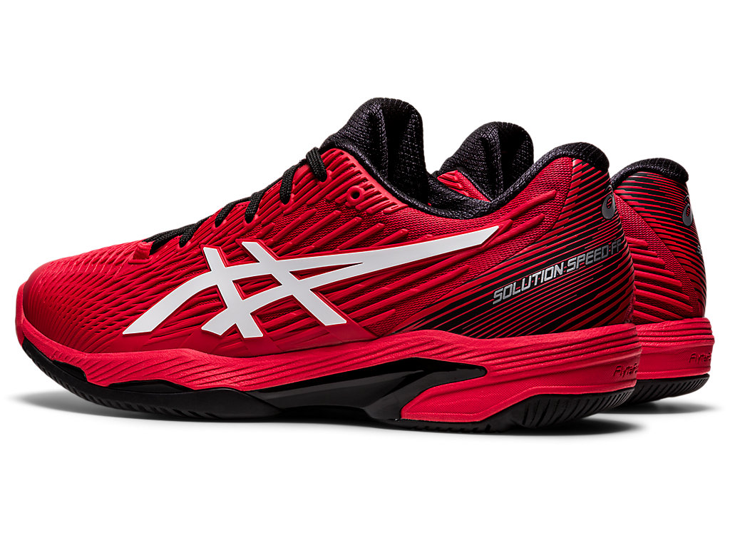 Men's Asics Solution Speed Ff Tennis Shoes Red / White | 4302-MLKRN