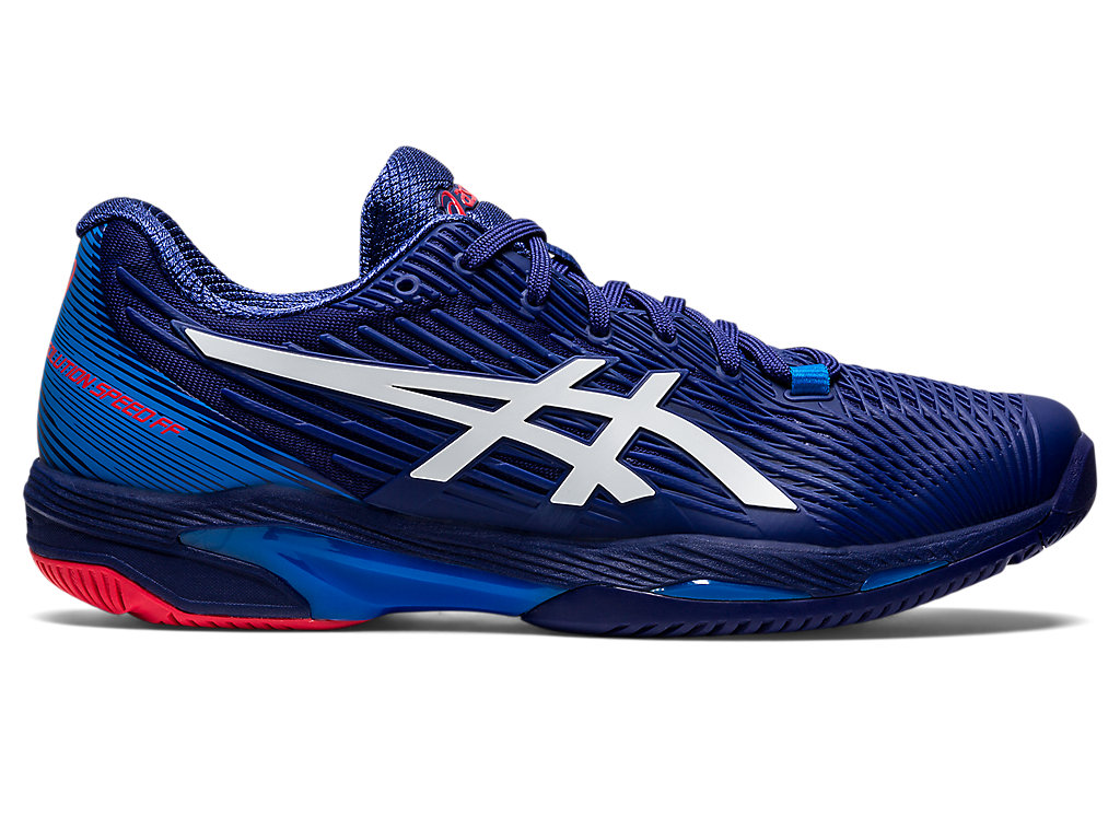 Men\'s Asics Solution Speed Ff Tennis Shoes Blue / White | 4857-QVUXH