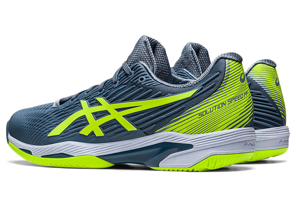 Men's Asics Solution Speed Ff Tennis Shoes Grey Blue / Green | 8430-YWVDG