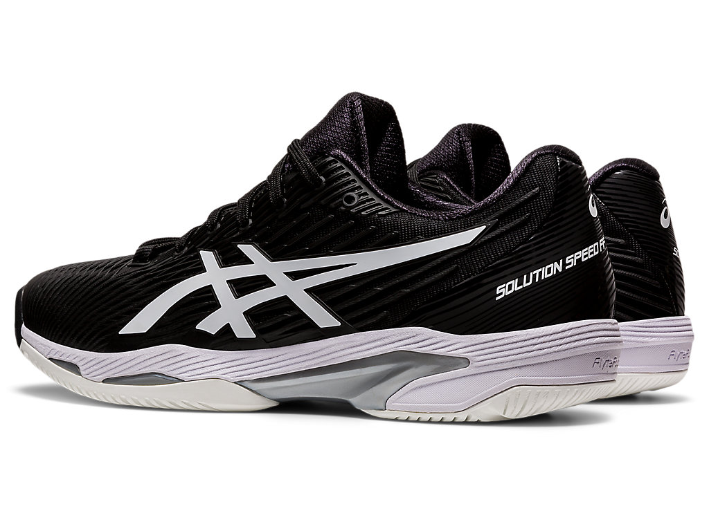 Men's Asics Solution Speed Ff Tennis Shoes Black / White | 9063-KGSCI