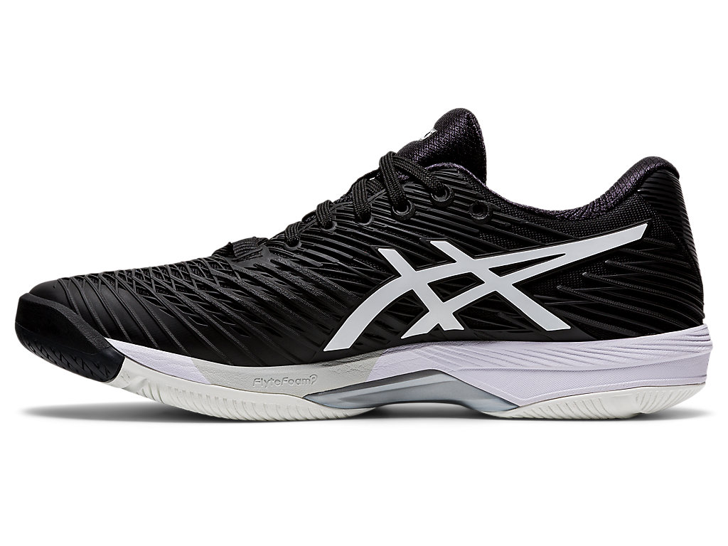 Men's Asics Solution Speed Ff Tennis Shoes Black / White | 9063-KGSCI