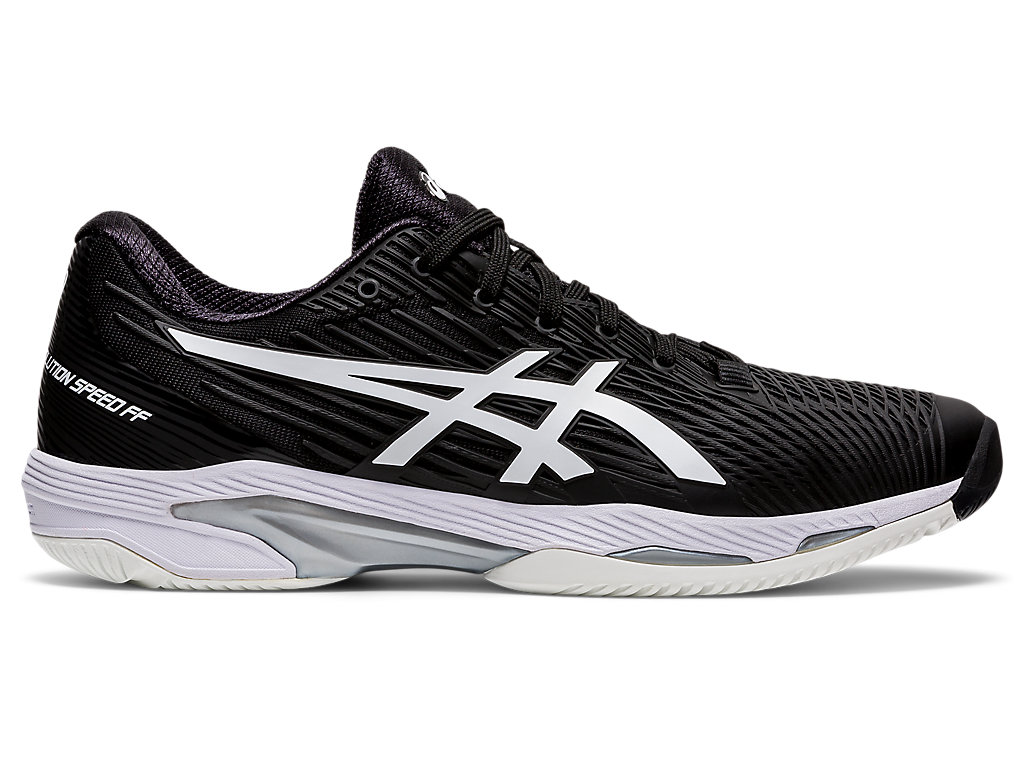 Men\'s Asics Solution Speed Ff Tennis Shoes Black / White | 9063-KGSCI