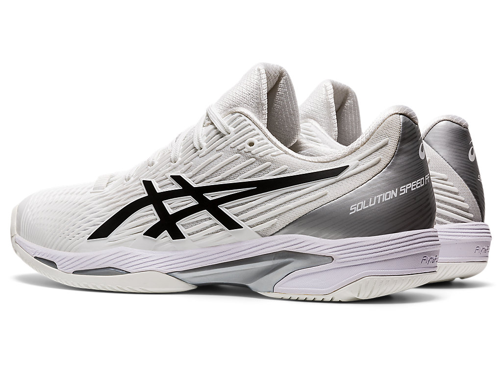 Men's Asics Solution Speed Ff Tennis Shoes White / Black | 9307-TAJZF