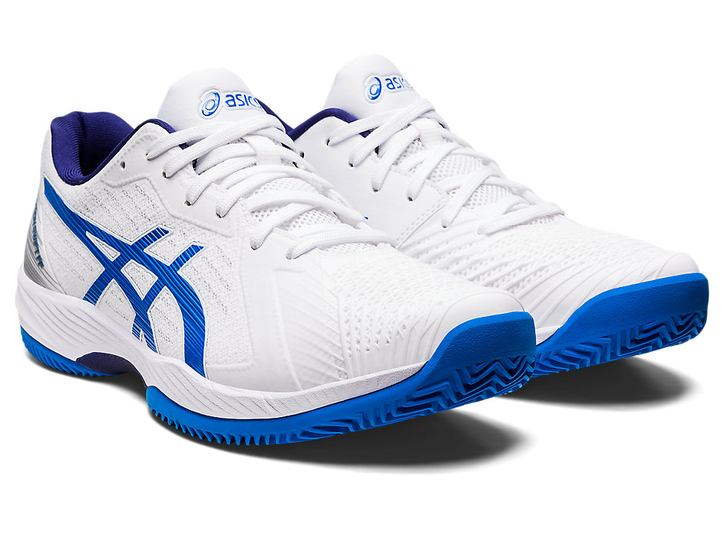 Men's Asics Solution Swift Ff Clay Tennis Shoes White / Blue | 5264-BGHYA