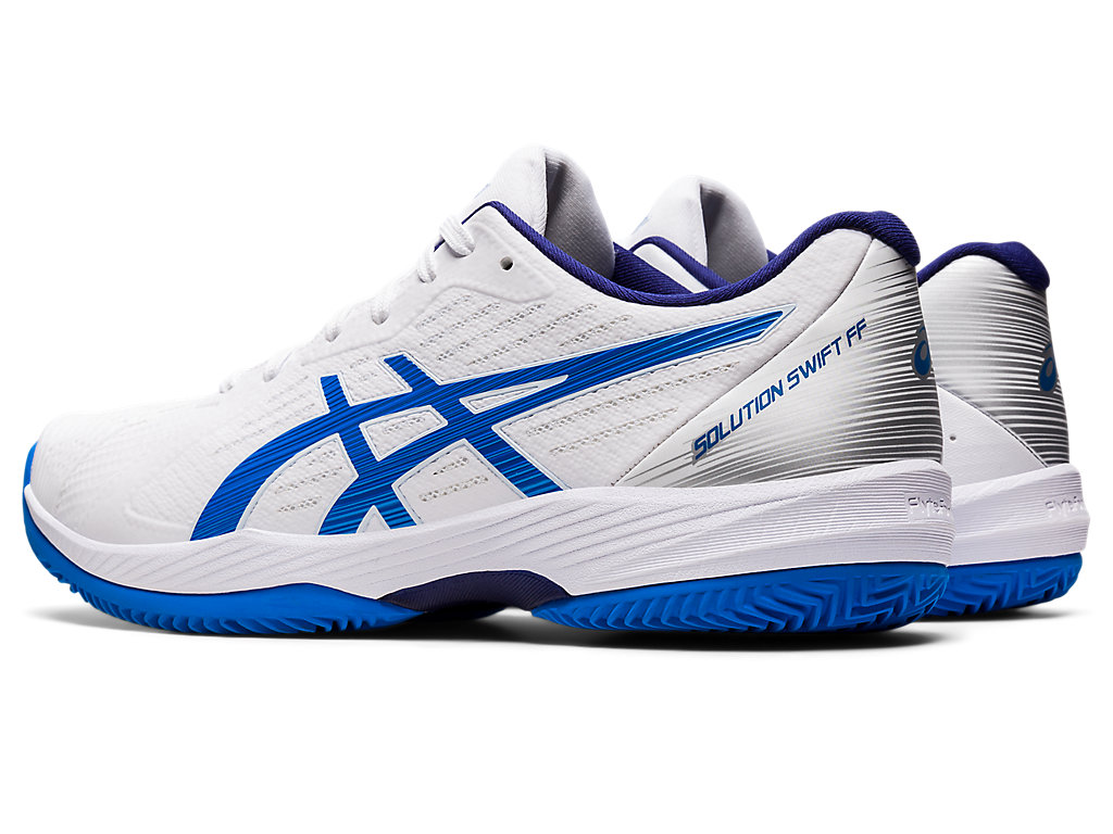 Men's Asics Solution Swift Ff Clay Tennis Shoes White / Blue | 5264-BGHYA