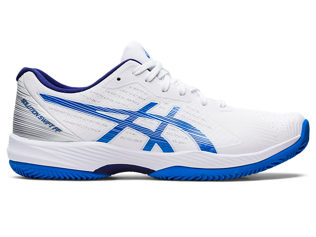 Men\'s Asics Solution Swift Ff Clay Tennis Shoes White / Blue | 5264-BGHYA