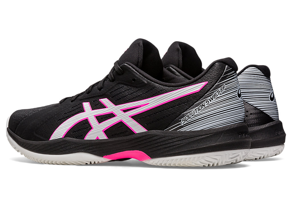 Men's Asics Solution Swift Ff Clay Tennis Shoes Black / Pink | 8975-MSOTE