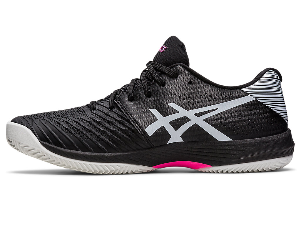 Men's Asics Solution Swift Ff Clay Tennis Shoes Black / Pink | 8975-MSOTE