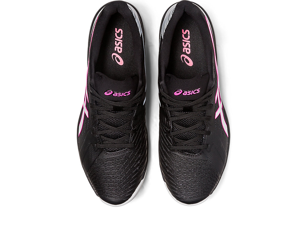 Men's Asics Solution Swift Ff Clay Tennis Shoes Black / Pink | 8975-MSOTE