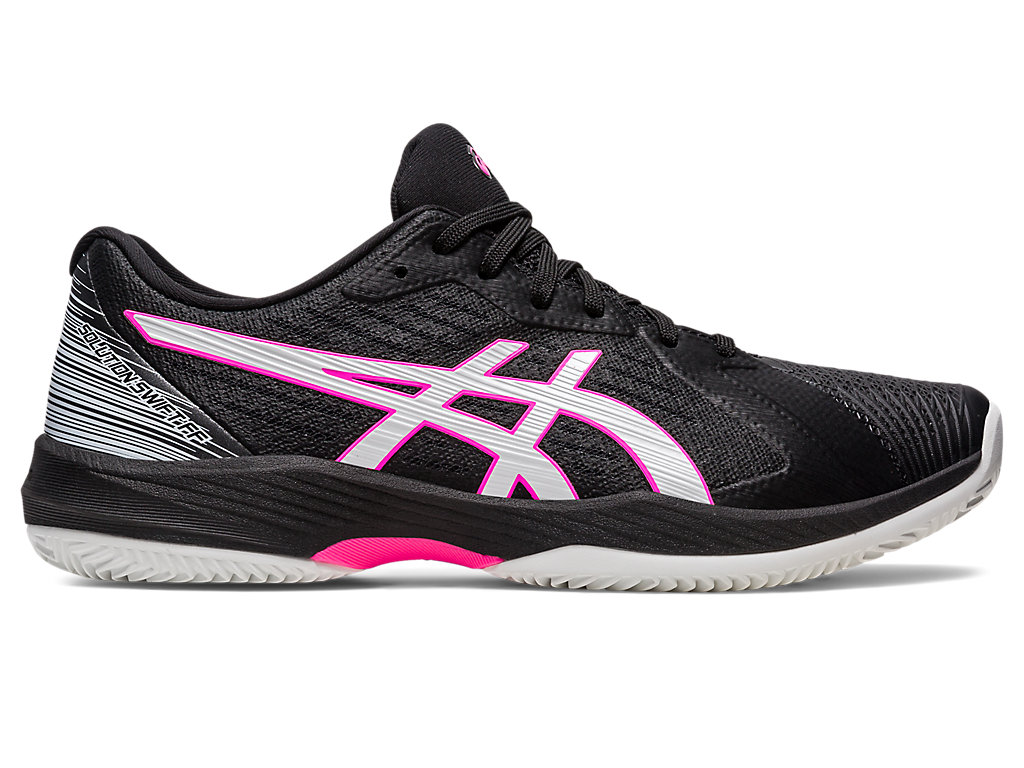 Men\'s Asics Solution Swift Ff Clay Tennis Shoes Black / Pink | 8975-MSOTE