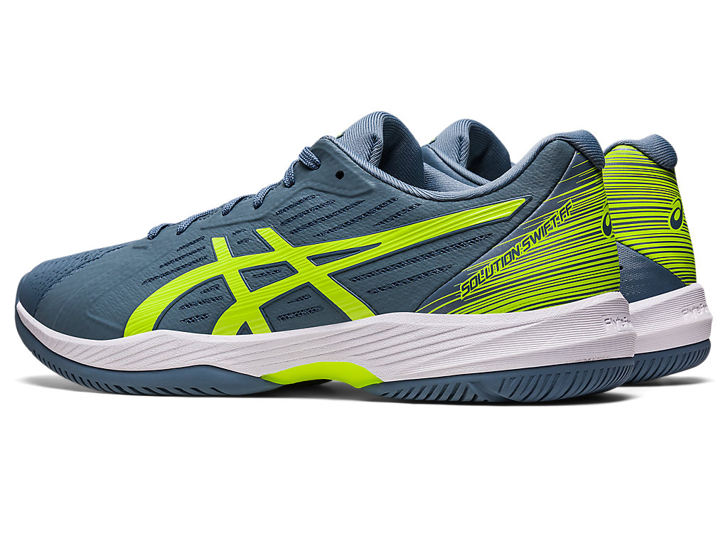 Men's Asics Solution Swift Ff Tennis Shoes Grey Blue / Green | 1658-UHAPS