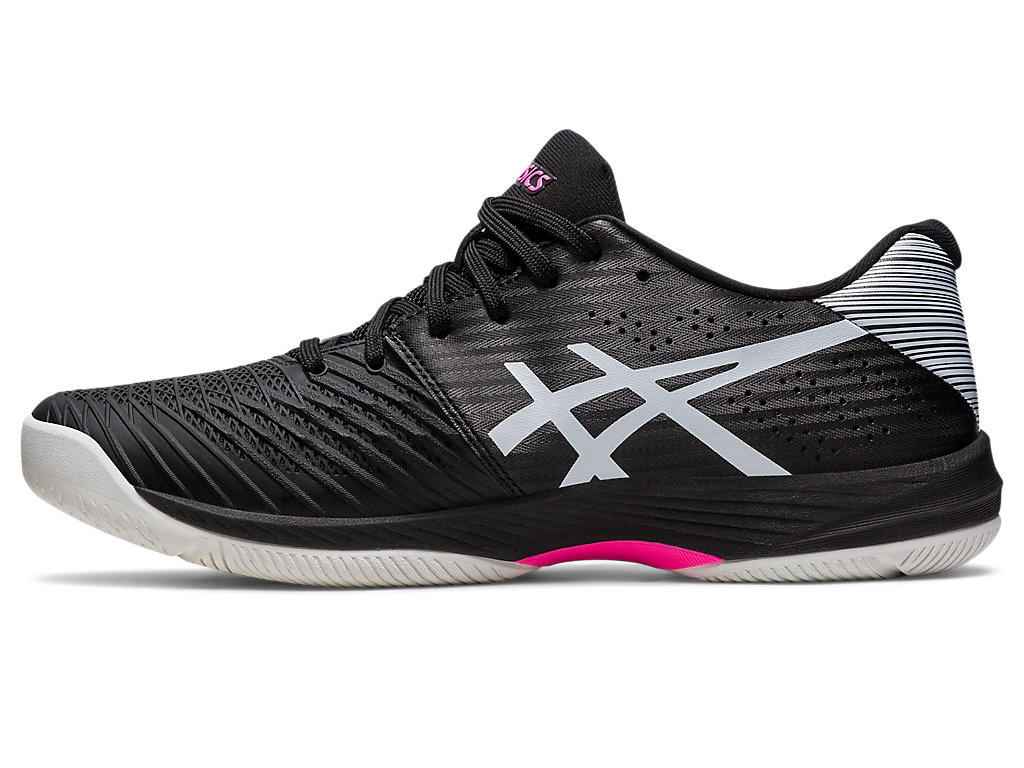 Men's Asics Solution Swift Ff Tennis Shoes Black / Pink | 2574-ZLYDS