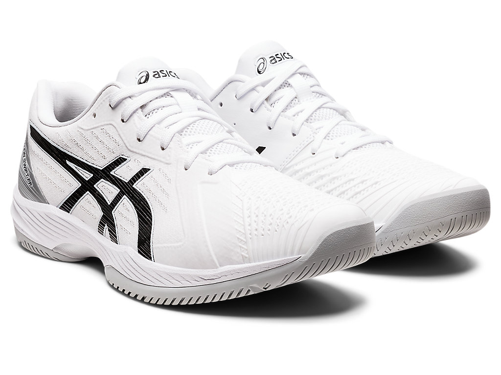 Men's Asics Solution Swift Ff Tennis Shoes White / Black | 6310-VNUIG