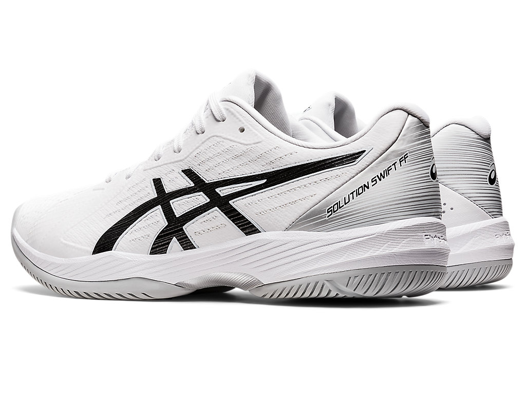 Men's Asics Solution Swift Ff Tennis Shoes White / Black | 6310-VNUIG