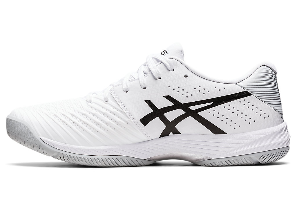 Men's Asics Solution Swift Ff Tennis Shoes White / Black | 6310-VNUIG