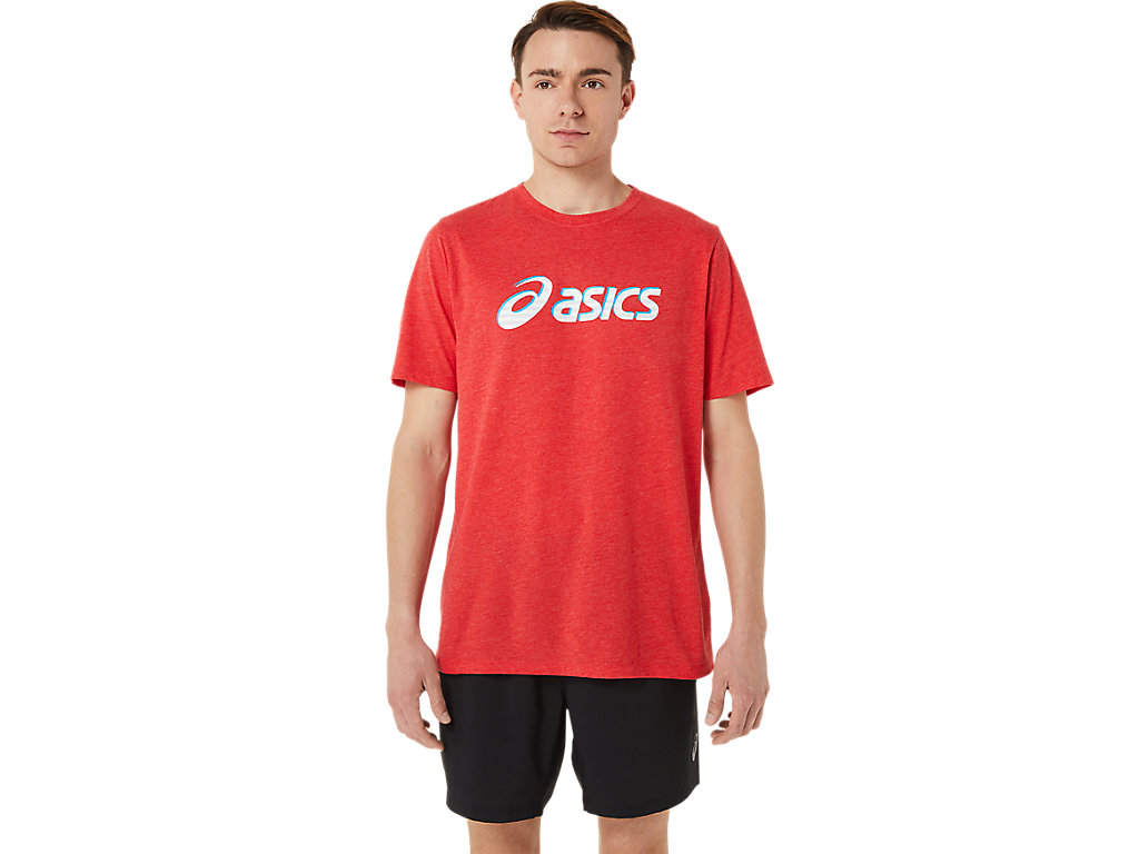 Men\'s Asics Standout Fourth Ss Tee T Shirts Red | 0583-RBGDJ