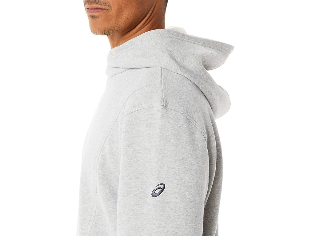 Men's Asics Sunday Fleece Hoodie Light Grey | 3107-FCLKV