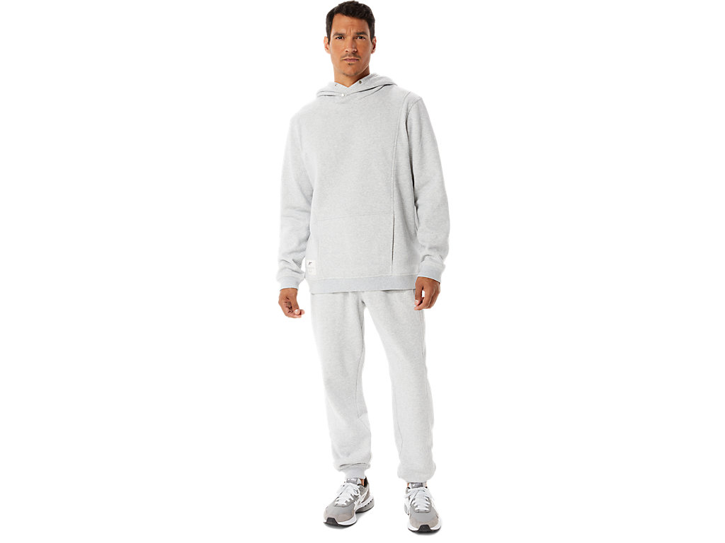 Men's Asics Sunday Fleece Hoodie Light Grey | 3107-FCLKV