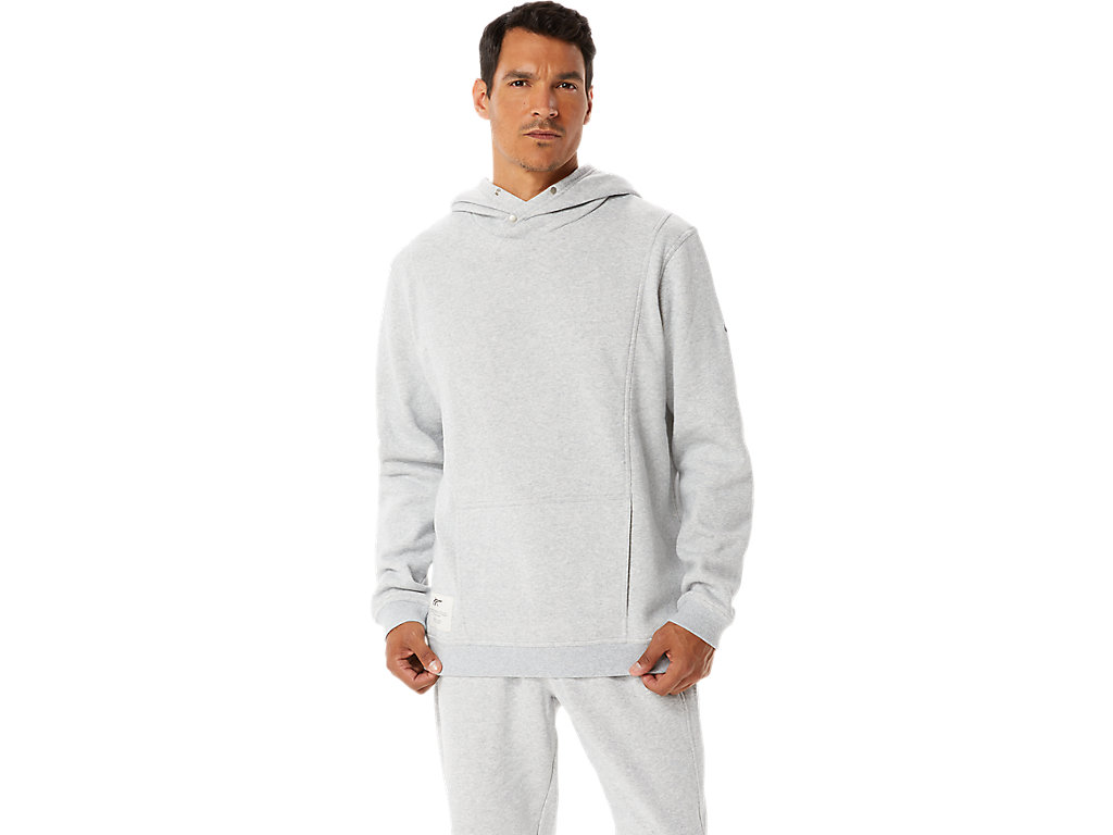 Men\'s Asics Sunday Fleece Hoodie Light Grey | 3107-FCLKV