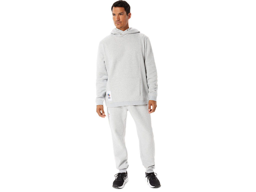 Men's Asics Sunday Fleece Hoody Wch Hoodie Light Grey | 5120-FTXEB