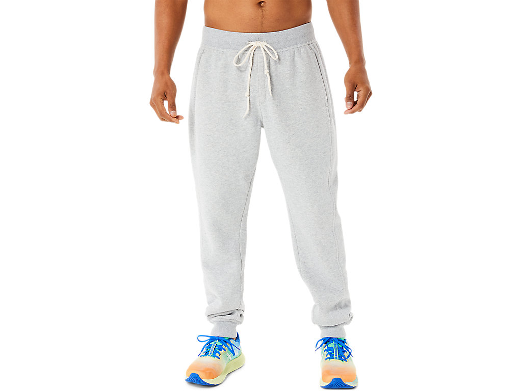 Men\'s Asics Sunday Fleece Jogger Lam Pants Light Grey | 1789-GYTSD