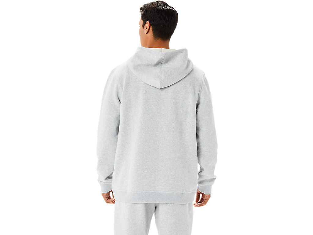 Men's Asics Sunday Fleece Lam Hoodie Light Grey | 4097-WSLGZ