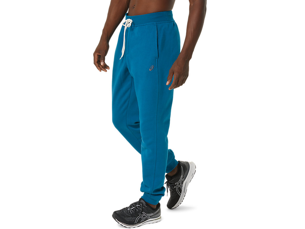 Men's Asics Sunday Sana Fleece Jogger Pants Deep Turquoise | 5938-AMVOP