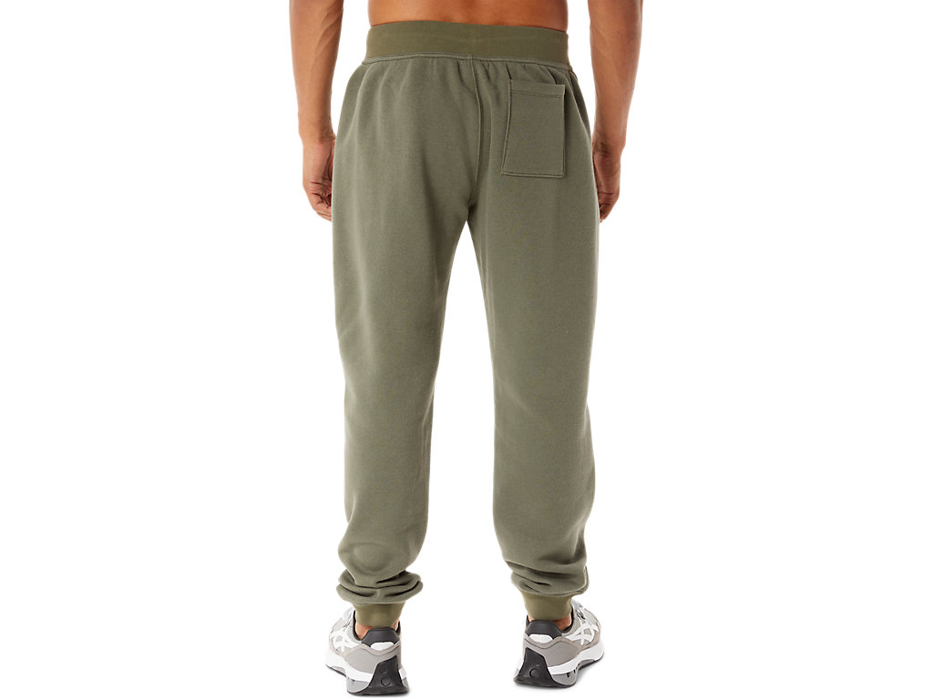 Men's Asics Sunday Sana Fleece Jogger Pants Green | 8416-JZGQB