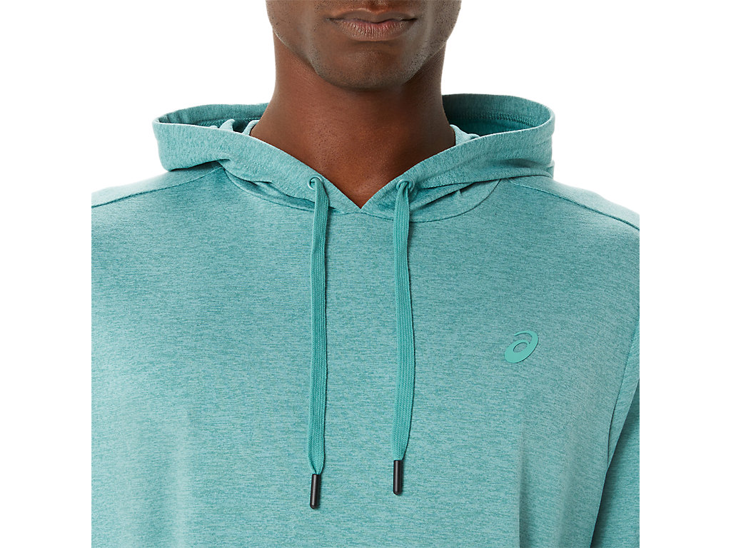 Men's Asics Tech Pullover Hoodie Olive | 3690-MTIGP