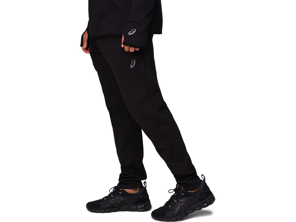 Men's Asics Thermal Pants Black | 3412-EIYUZ