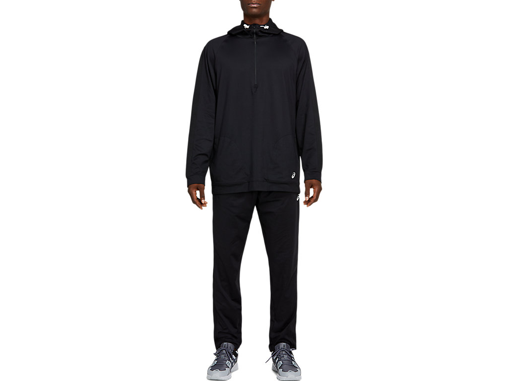 Men's Asics Thermopolis Fleece Taper Pants Black | 0285-GCIYP