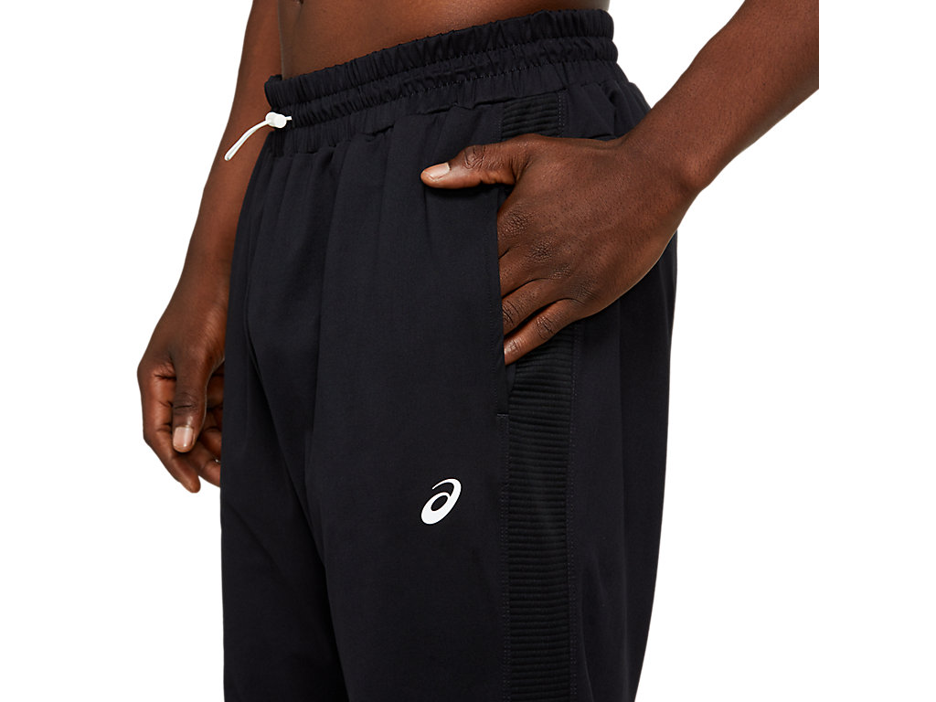 Men's Asics Thermopolis Fleece Taper Pants Black | 0285-GCIYP