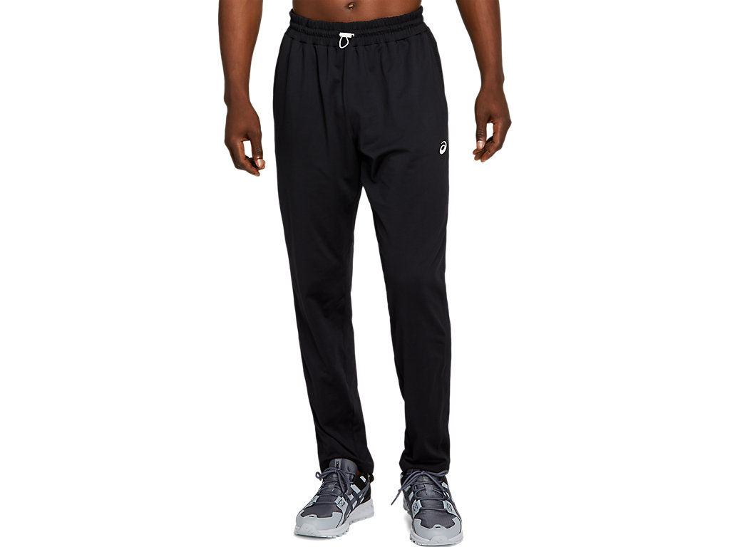 Men\'s Asics Thermopolis Fleece Taper Pants Black | 0285-GCIYP