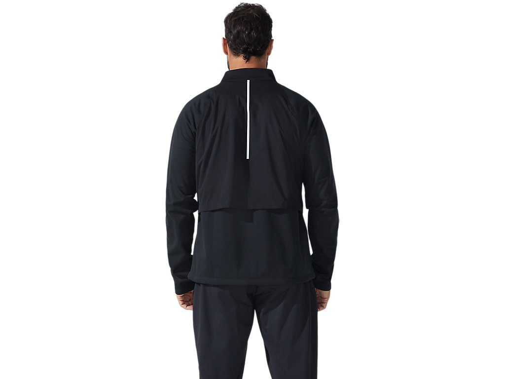 Men's Asics Thermostorm Full Zip Jackets Black / Black | 7831-YPUZQ