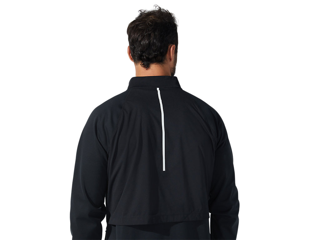 Men's Asics Thermostorm Full Zip Jackets Black / Black | 7831-YPUZQ