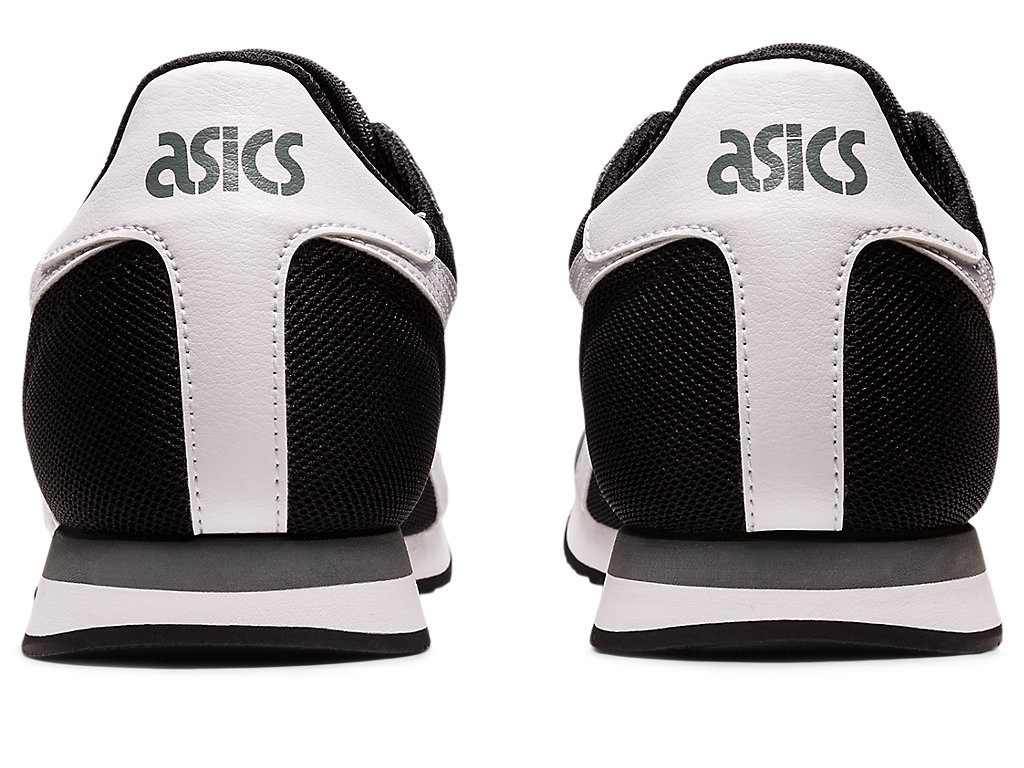 Men's Asics Tiger Runner Sneakers Black / White | 0795-PQSRO