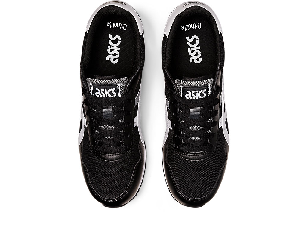 Men's Asics Tiger Runner Sneakers Black / White | 0795-PQSRO