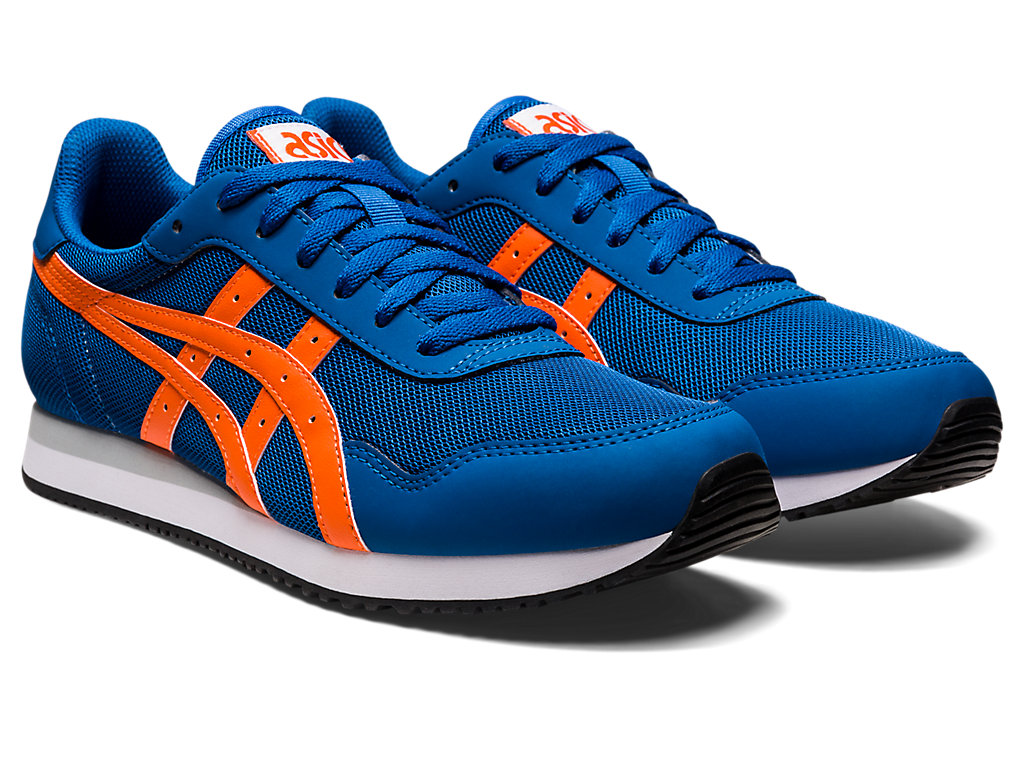 Men's Asics Tiger Runner Sneakers Blue | 4908-BFHWN