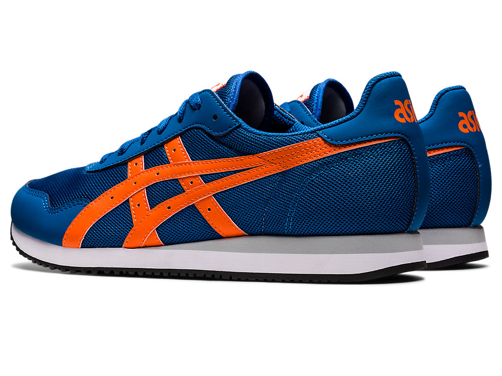 Men's Asics Tiger Runner Sneakers Blue | 4908-BFHWN