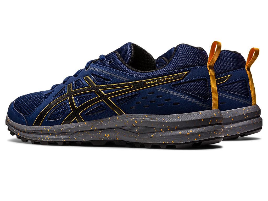 Men's Asics Torrance Trail Sneakers Blue / Black | 2093-FRJXN