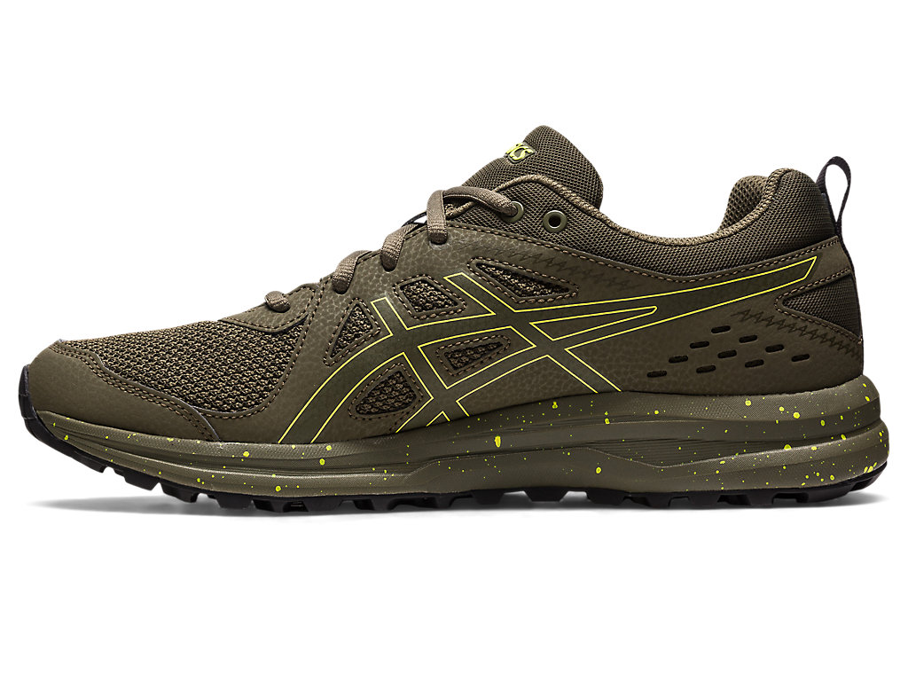 Men's Asics Torrance Trail Sneakers Brown Grey / Lemon | 5231-BLQNP