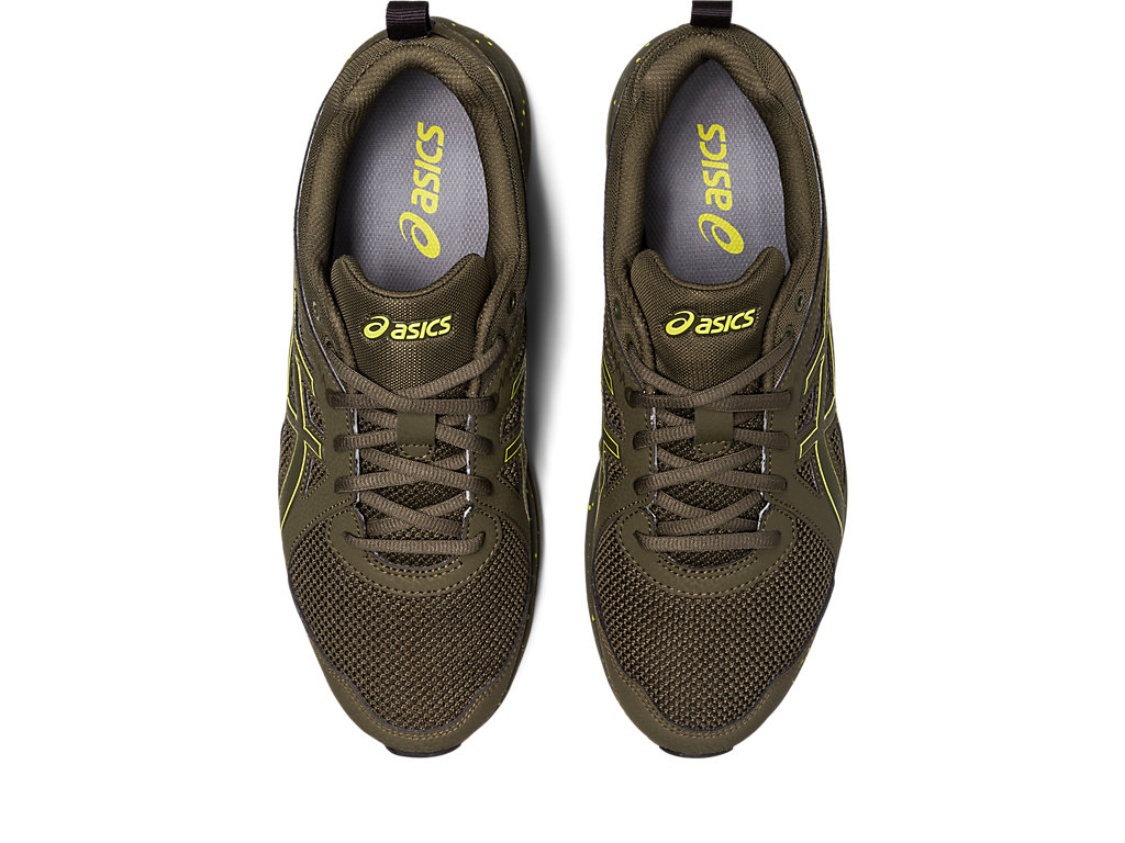 Men's Asics Torrance Trail Sneakers Brown Grey / Lemon | 5231-BLQNP