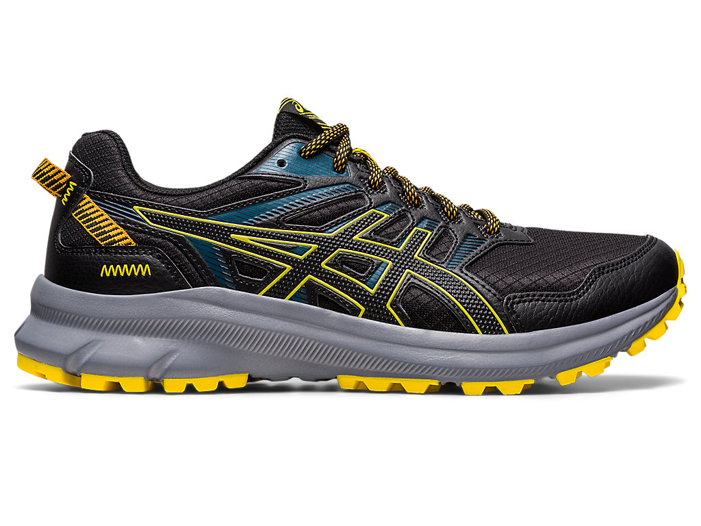 Men\'s Asics Trail Scout 2 Trail Running Shoes Black / Yellow | 0263-POUKL